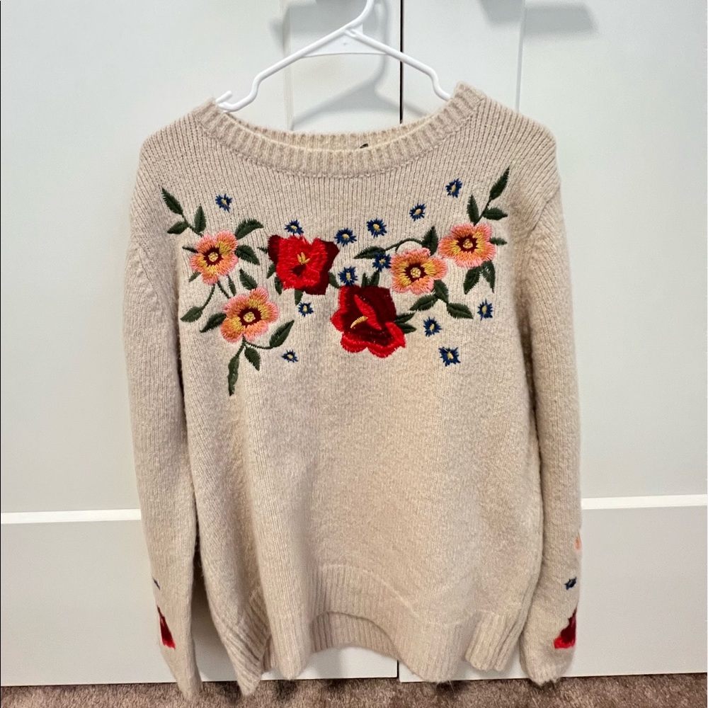 Cliché embroidered Floral Sweater
